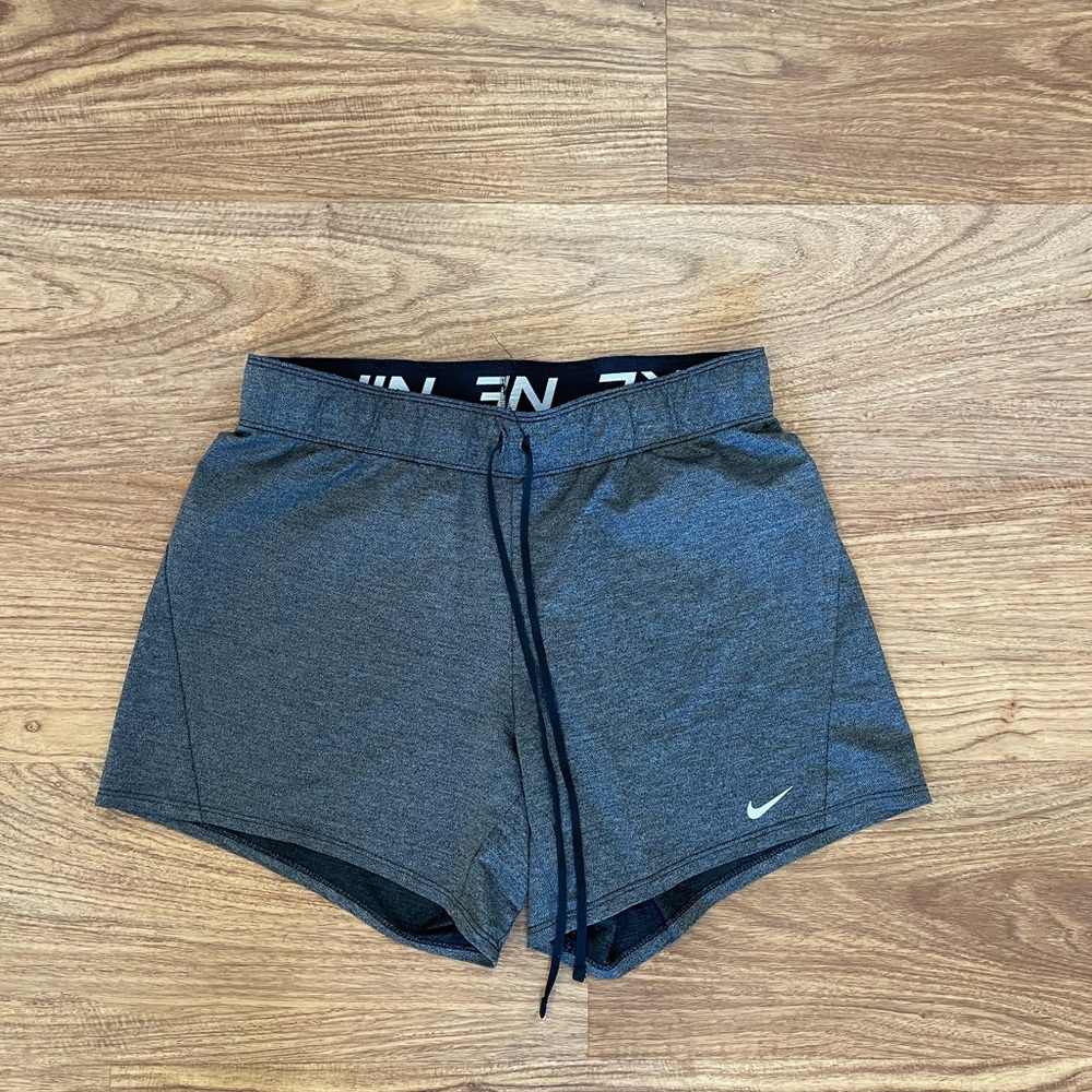 Women’s Nike Dri-Fit athletic shorts with a fold over waist band